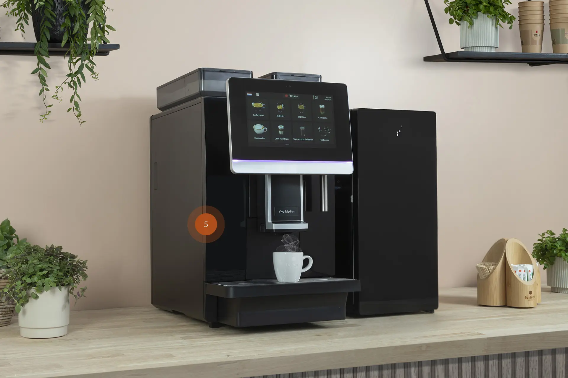 Vivo Medium 10 inch Barista Makkelijk uitneembare zetgroep