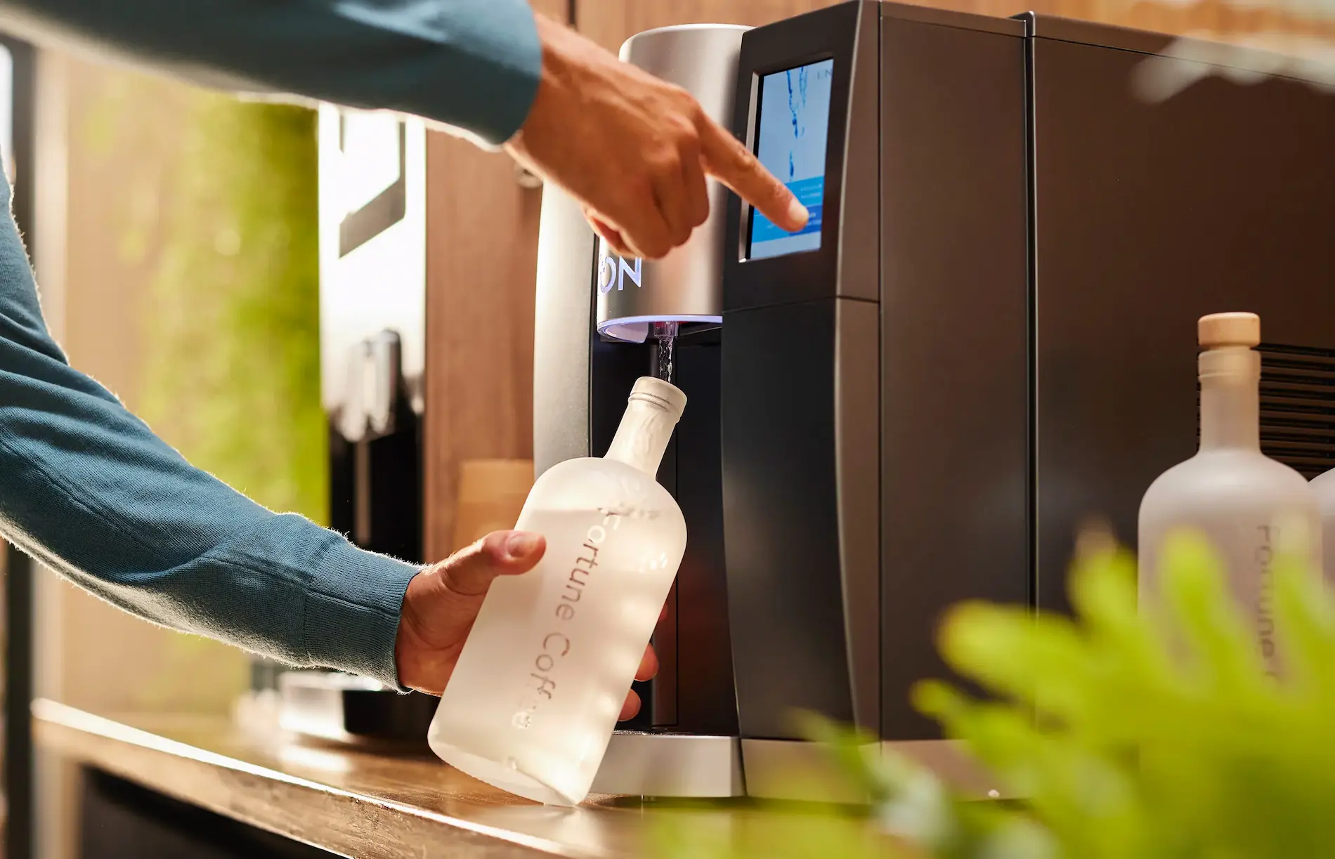 gekoeld water uit een waterautomaat