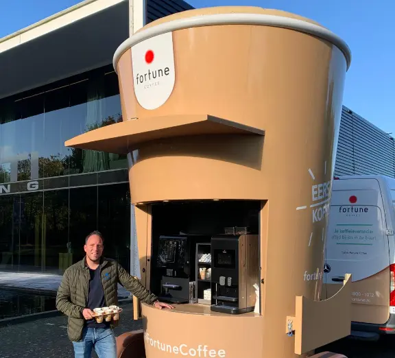 Pionieren met de Fortune Coffee beker