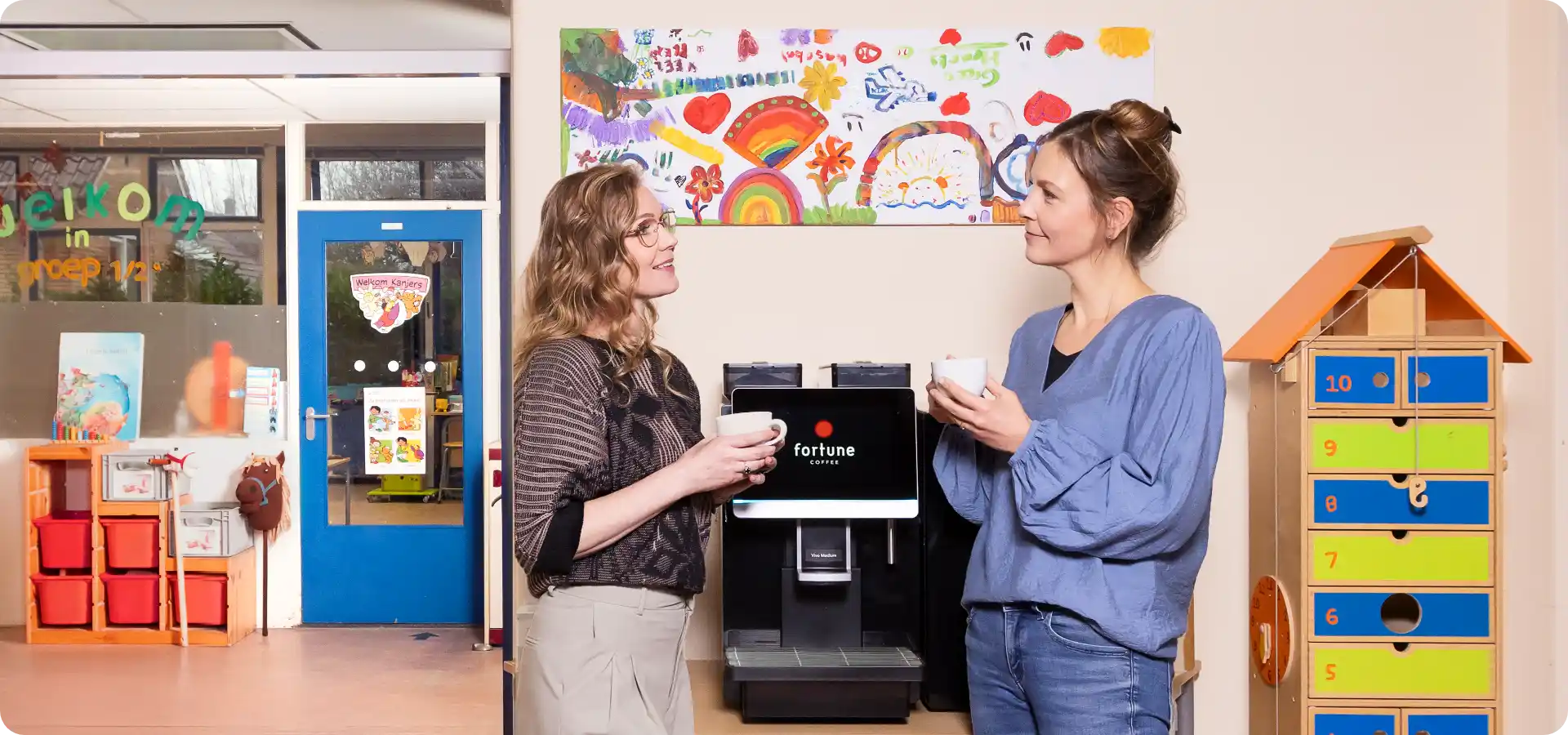 Van lerarenkamer naar een gezellige koffiecorner op school