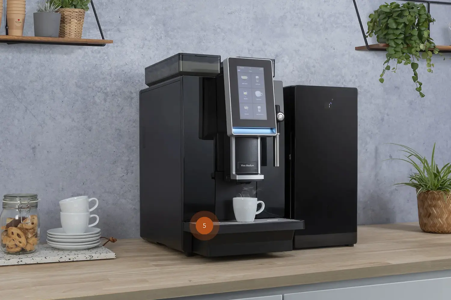 Vivo Medium 7 inch Barista Makkelijk uitneembare zetgroep